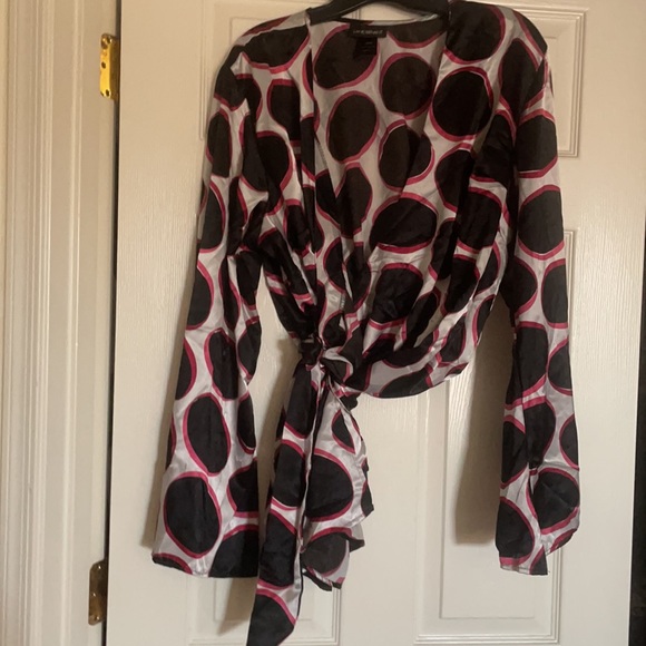 Lane Bryant dress wrap top with bell sleeves 18/20 - Picture 9 of 11